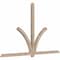 Ekena Millwork Redmond Smooth Timber Gable Bracket, Douglas Fir, 108"W x 68"H x 3 1/2"D x 3 1/2"F, 15/12 Pitch GBW108X68X0404RED00SDF - alternate 2